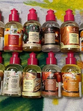 Pink Zebra diffuser oils with bright pink caps - assorted labels